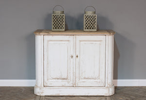Sarreid Stephano Two Door Sideboard With Removable Shelf - Reclaimed Pine In Antique Whitewash Finish White  40118