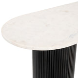 Izola Console Table White & Black 110230 Zuo Modern