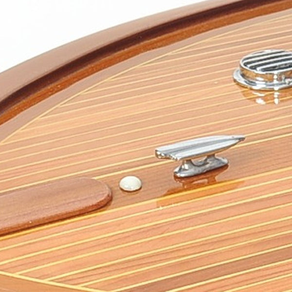 HomeRoots Riva Aquarama Speedboat Model - Handcrafted Cedar Replica with Authentic 1960s Italian Elegance 401200