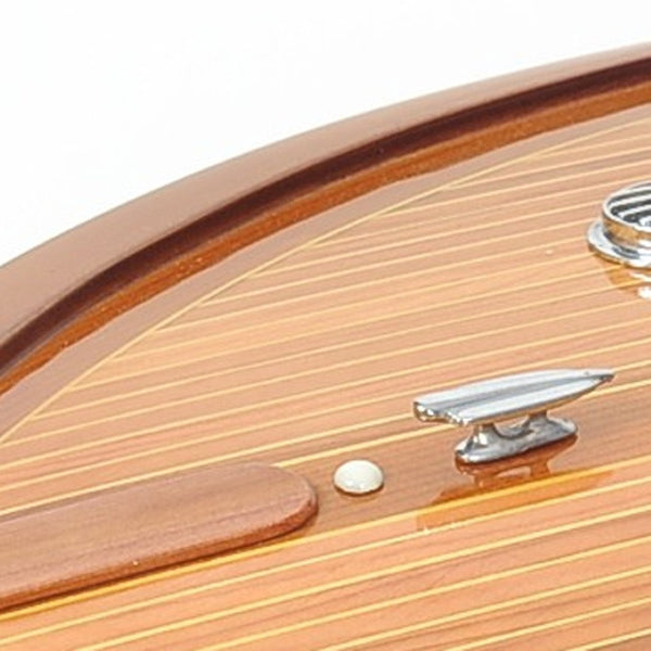 HomeRoots Riva Aquarama Speedboat Model - Handcrafted Cedar Replica with Authentic 1960s Italian Elegance 401200