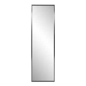 Homeroots 60" Gray Metal Framed Full Length Hanging Mirror  Stainless Steel 401207