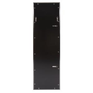 Homeroots 60" Gray Metal Framed Full Length Hanging Mirror  Stainless Steel 401207