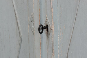 Sarreid Diamond Wall Sideboard In Blue/Grey - Stylish Reclaimed Pine With 3 Shelves & 3 Drawers For Storage Blue  40121-7