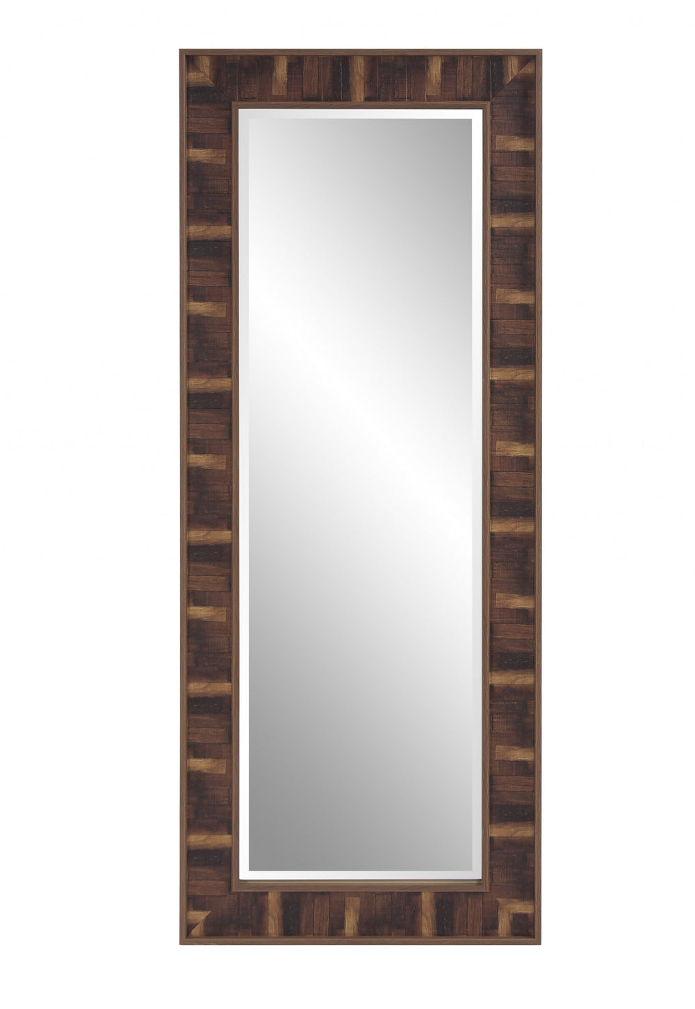 Homeroots 60" Gray Plastic Framed Full Length Hanging Mirror  Polystyrene 401214