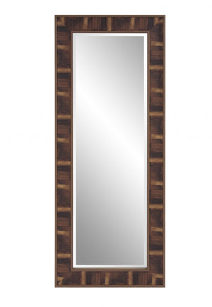 Homeroots 60" Gray Plastic Framed Full Length Hanging Mirror  Polystyrene 401214