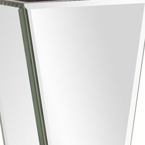 Homeroots Beveled Mirrored Panel Art Deco Tall Vase  Manufactured Wood 401236