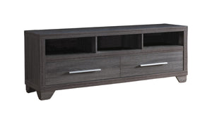 Homeroots 60" Gray Cabinet Enclosed Storage Tv Stand  Manufactured Wood 401247