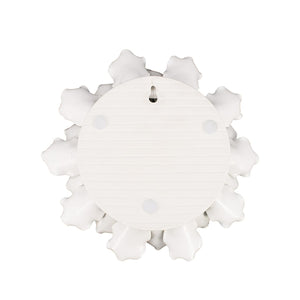 Homeroots 9" Off White Sculptural Flower Ceramic Wall Decor  Ceramic 401280