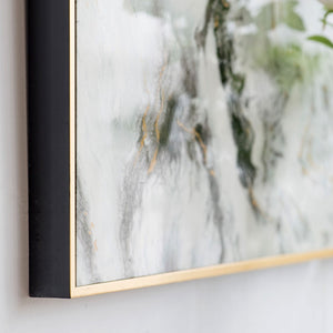 HomeRoots Set of Two White Framed Art Pieces - Handcrafted Modern Decor for Stylish Home Interiors & Versatile Display 401282