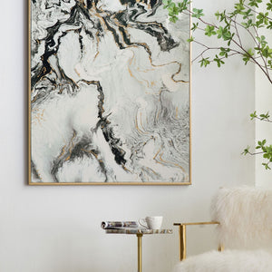 HomeRoots Set of Two White Framed Art Pieces - Handcrafted Modern Decor for Stylish Home Interiors & Versatile Display 401282
