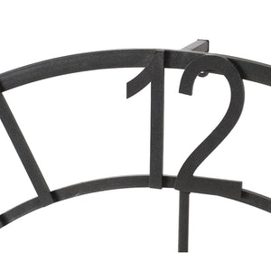 Homeroots Round Decorative Gear Iron Wall Clock  60% Iron,15% Glass,15% Mdf,10% Plastic 401315