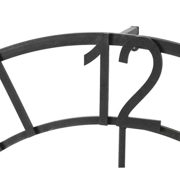 Homeroots Round Decorative Gear Iron Wall Clock  60% Iron,15% Glass,15% Mdf,10% Plastic 401315