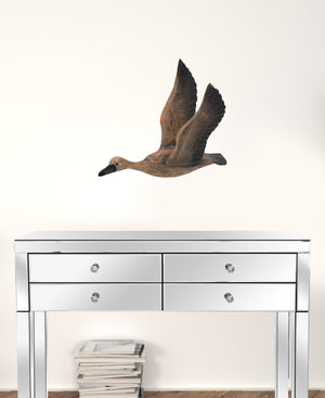 Homeroots Set Of Three Flying Geese Carved Wood 3d Wall Art  100% Pinewood 401317