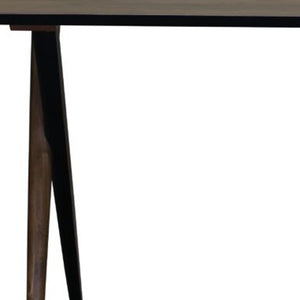 Homeroots 48" Brown Solid Wood Writing Desk   401504
