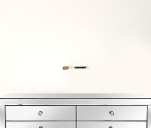 HomeRoots Green Jade Abacus Disc Decorative Calligraphy Brush - Elegant Home Accent with Cultural Charm 401513