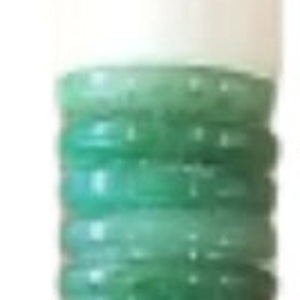 HomeRoots Light Green Jade Abacus Disc Brush - Elegant Calligraphy Decor for Home or Office, Unique Accent Piece 401514