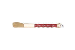 HomeRoots Red Spotted Jade Faux Bamboo Decorative Calligraphy Brush - Elegant Zen Accent for Home Decor 401519