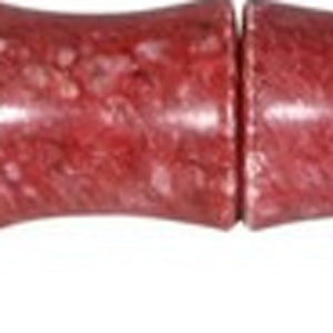 HomeRoots Red Spotted Jade Faux Bamboo Decorative Calligraphy Brush - Elegant Zen Accent for Home Decor 401519