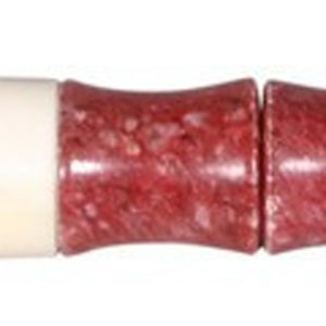 HomeRoots Red Spotted Jade Faux Bamboo Decorative Calligraphy Brush - Elegant Zen Accent for Home Decor 401519