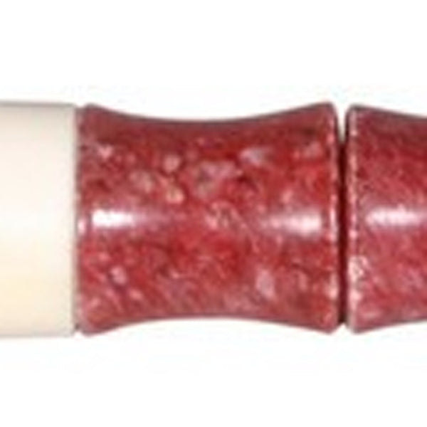 HomeRoots Red Spotted Jade Faux Bamboo Decorative Calligraphy Brush - Elegant Zen Accent for Home Decor 401519