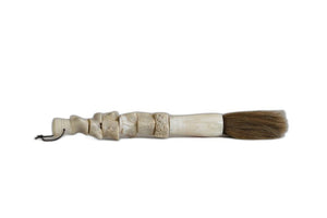 HomeRoots Natural Chunky Coral Calligraphy Brush - Unique Jade & Horsetail Decor for Elegant Home Accents 401520