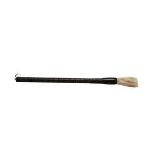 HomeRoots Brown Carved Scroll Wood Calligraphy Brush - Elegant Decorative Accent for Home Décor & Style 401522