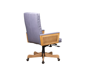 Olivia + Quinn Montauk Executive Swivel Chair - Ergonomic Top Grain Leather Comfort For Stylish Workspaces Anderson Pebble Leather,Foam,Wood 4015_Cld4021