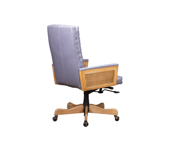 Olivia + Quinn Montauk Executive Swivel Chair - Ergonomic Top Grain Leather Comfort For Stylish Workspaces Anderson Pebble Leather,Foam,Wood 4015_Cld4021