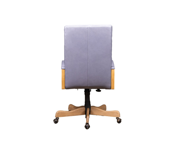 Olivia + Quinn Montauk Executive Swivel Chair - Ergonomic Top Grain Leather Comfort For Stylish Workspaces Anderson Pebble Leather,Foam,Wood 4015_Cld4021