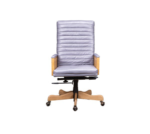 Olivia + Quinn Montauk Executive Swivel Chair - Ergonomic Top Grain Leather Comfort For Stylish Workspaces Anderson Pebble Leather,Foam,Wood 4015_Cld4021