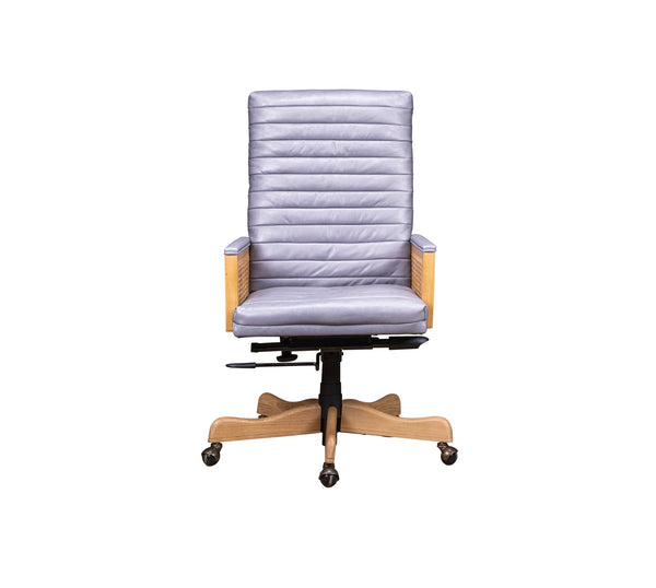 Olivia + Quinn Montauk Executive Swivel Chair - Ergonomic Top Grain Leather Comfort For Stylish Workspaces Anderson Pebble Leather,Foam,Wood 4015_Cld4021