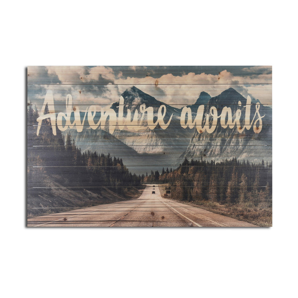 Homeroots Unframed Photograph Wall Art  Fir Wood 401642