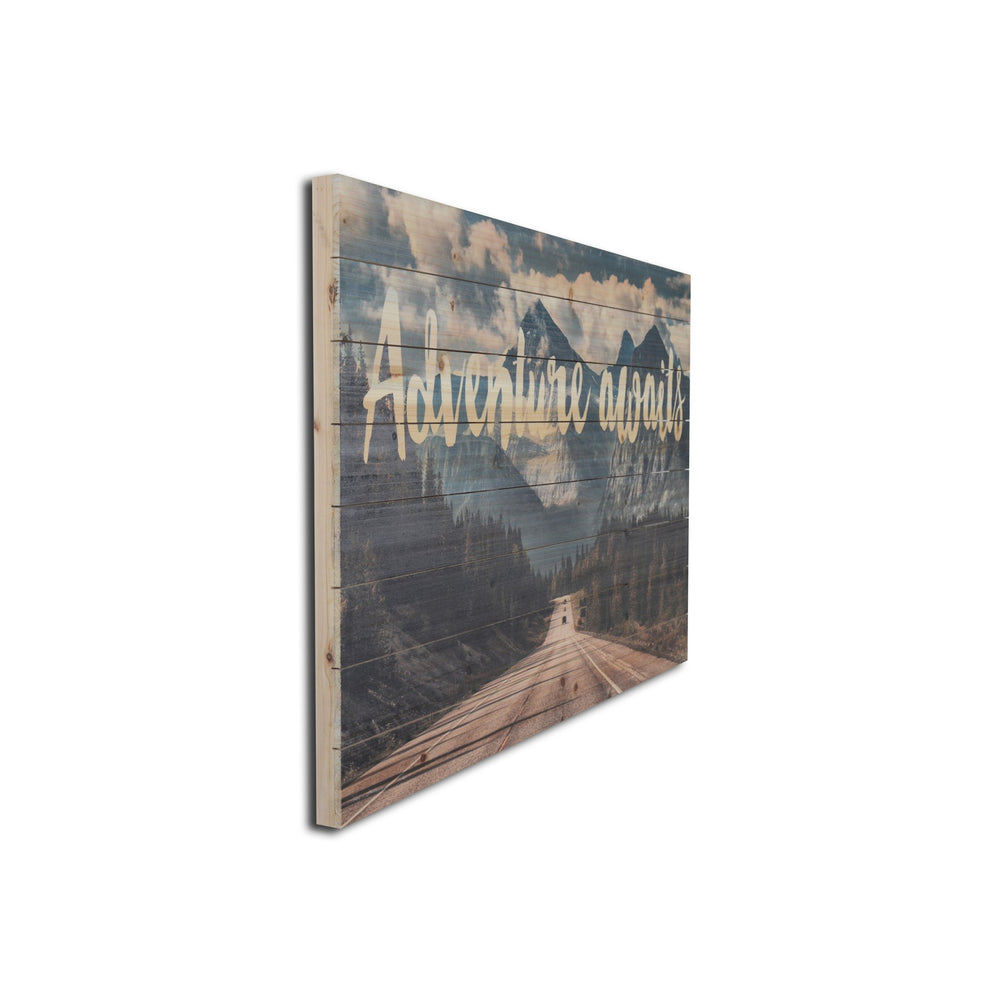 Homeroots Unframed Photograph Wall Art  Fir Wood 401642