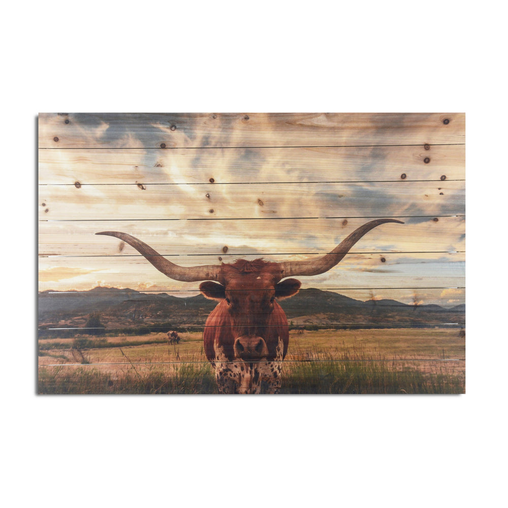 Homeroots Unframed Photograph Wall Art  Fir Wood 401645