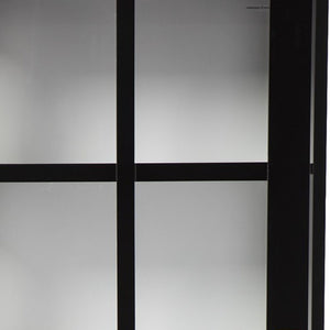 Homeroots Dynasty Contemporary Black And White Tall Curio Cabinet  Eng Wood,Temp Glass 401667