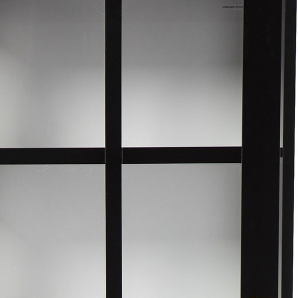 Homeroots Dynasty Contemporary Black And White Tall Curio Cabinet  Eng Wood,Temp Glass 401667