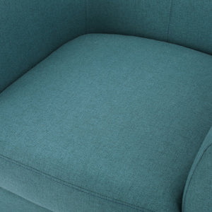 English Elm Christopher Knight Home® - PLAZA Club Chair with Plush Upholstery and Mid-Century Profile — Cozy, Stylish Accent Seat for Living Rooms Teal 31 L x 29.25 W x 26.25 H 46619.00FDTE