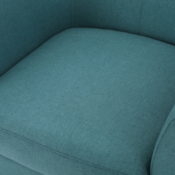 English Elm Christopher Knight Home® - PLAZA Club Chair with Plush Upholstery and Mid-Century Profile — Cozy, Stylish Accent Seat for Living Rooms Teal 31 L x 29.25 W x 26.25 H 46619.00FDTE