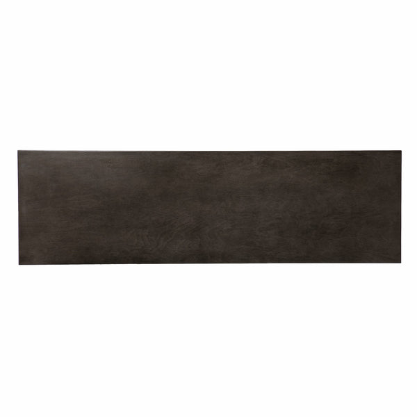 Homeroots Contemporary Grid Lines Three Door Accent Cabinet  Eng Wood,Birch Veneer,Iron 401694