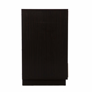 Homeroots Brown And Cream Sculptural Leaf Accent Storage Cabinet  Eng Wood,Paper 401696