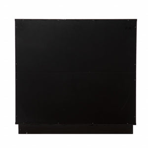 Homeroots Brown And Cream Sculptural Leaf Accent Storage Cabinet  Eng Wood,Paper 401696