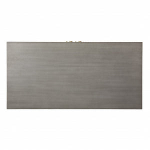 HomeRoots 32" Gray Solid Wood Sideboard - Stylish Two-Door Cabinet for Smart Storage in Any Room Design 401698