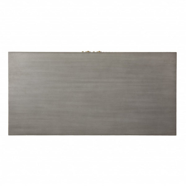 HomeRoots 32" Gray Solid Wood Sideboard - Stylish Two-Door Cabinet for Smart Storage in Any Room Design 401698