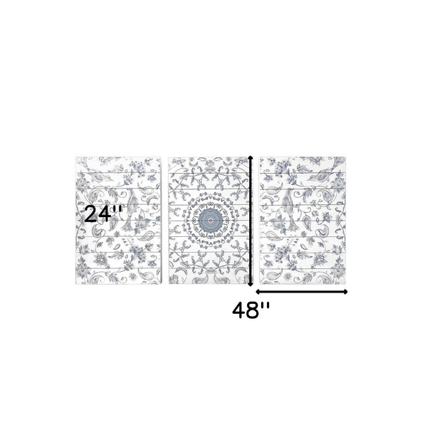 Homeroots Unframed Graphic Art Wall Art  Fir Wood 401751