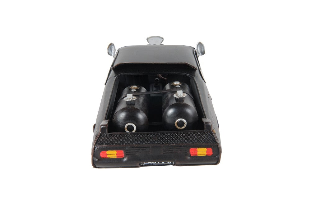 Homeroots 4" Gray Metal Hand Painted Model Car Tabletop Sculpture  Metal 401769