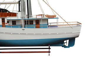 Homeroots Dickie Walker Xxxl Trawler Yacht Model  Solid Wood 401771