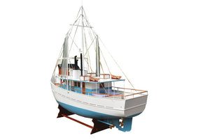 Homeroots Dickie Walker Xxxl Trawler Yacht Model  Solid Wood 401771