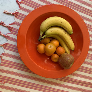 Homeroots Boho Sunset Color Striped Tablecloth Set  Cotton 401813