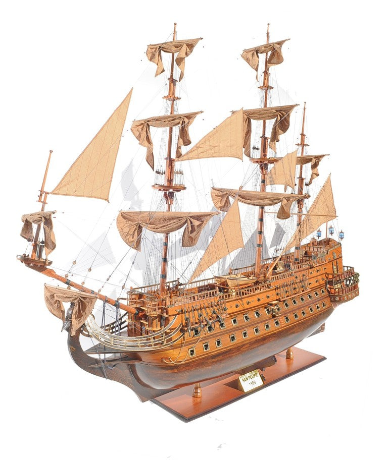 HomeRoots 82 Inch Handcrafted Solid Wood Decorative Sailboat Sculpture Coastal Nautical Accent 401851