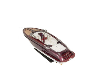 Homeroots 11" Wooden Wood Boat Sculpture And Wine Holder With Led Lights  Solid Wood 401857